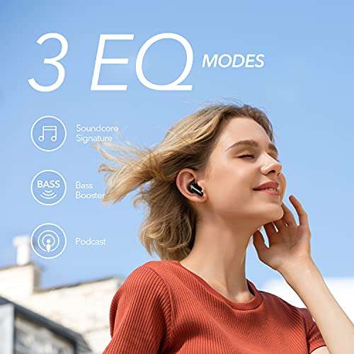 [Prime] Soundcore P2 Mini Bluetooth Kopfhörer, In Ear, intensiver Bass, EQ, Bluetooth 5.2, 32 Std Akku, USB-C, (Nachtschwarz)