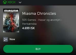 Miasma Chronicles Xbox MS Store Island