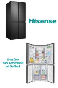 Hisense Cross Door Kühl-Gefrierkombi/NoFrostPlus/181 cm/ Kühl:294 l/ Gefrier:160 l/ 40 dB - Cashback (80€) effektiv 669,-€