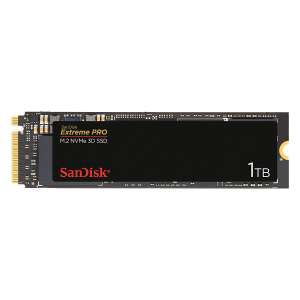 SanDisk Extreme PRO M.2 NVMe 3D SSD 1 TB interne SSD (Lebensdauer von bis zu 600 TBW, 3D-NAND-Technologie, 3.400 MB/s Lesegeschwindigkeiten)