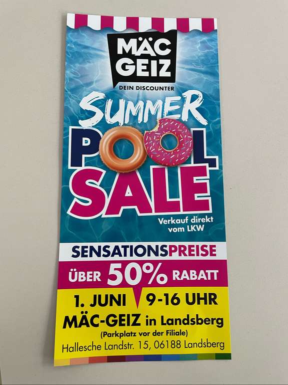 [Lokal] Pools und SUP-Boards Mäc Geiz - Landsberg (bei Halle)