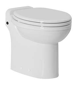 [Prime][Preisfehler] Planus SpA Toilet with Integrated WC Garda mit Häckselaufsatz und Eco-Flush System, Weiß