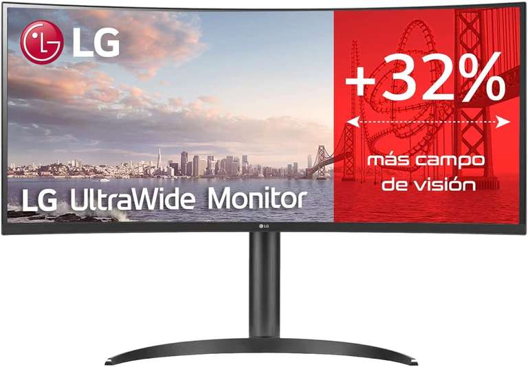 Amazon | LG 34WQ75C-B | Curved 21:9 Monitor 34 Zoll WQHD (3.440 x 1.440) IPS USB-C Hub