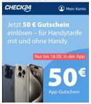 [Check24 App] 50€ Gutschein für Handyvertrag mit und ohne Handy (PERSONALISIERT)