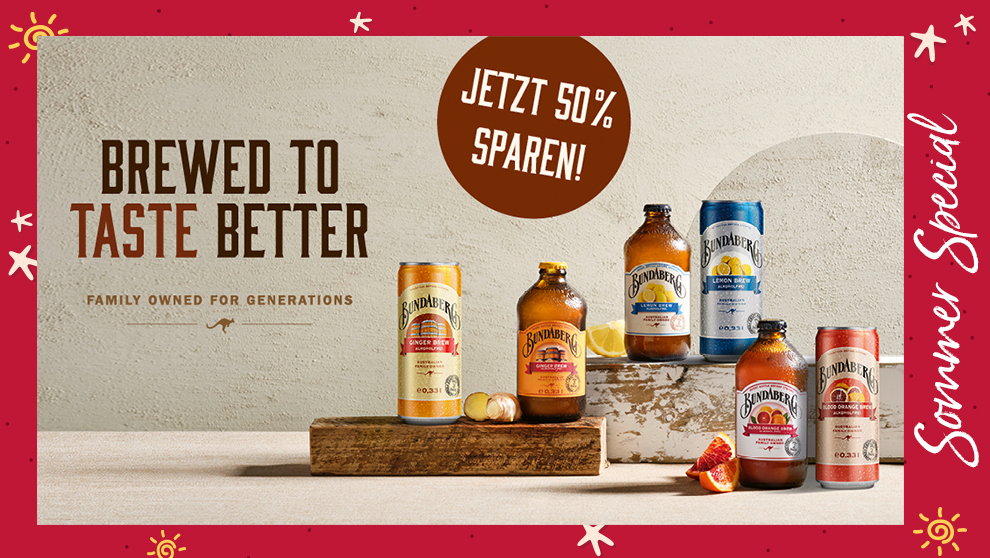 [Scondoo] 50% Cashback auf Bundaberg Produkte - 5000 Einlösungen - 3x einlösbar