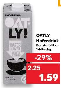 Oatly Haferdrink Barista Edition vegan 1L für 1,59€ [Kaufland]