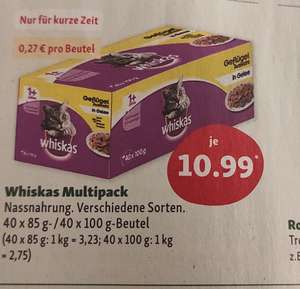 Whiskas Multipack 10,99€ für 40 Päckchen