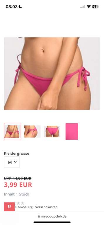 Calvin Klein Damen Bikini Slip Hose für 9,94 Euro