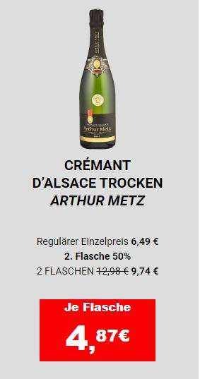 [LOKAL] Weinwochen Cora Frankreich (z.B. 2x Crémant Arthur Metz für 4,78€ pro Flasche möglich)