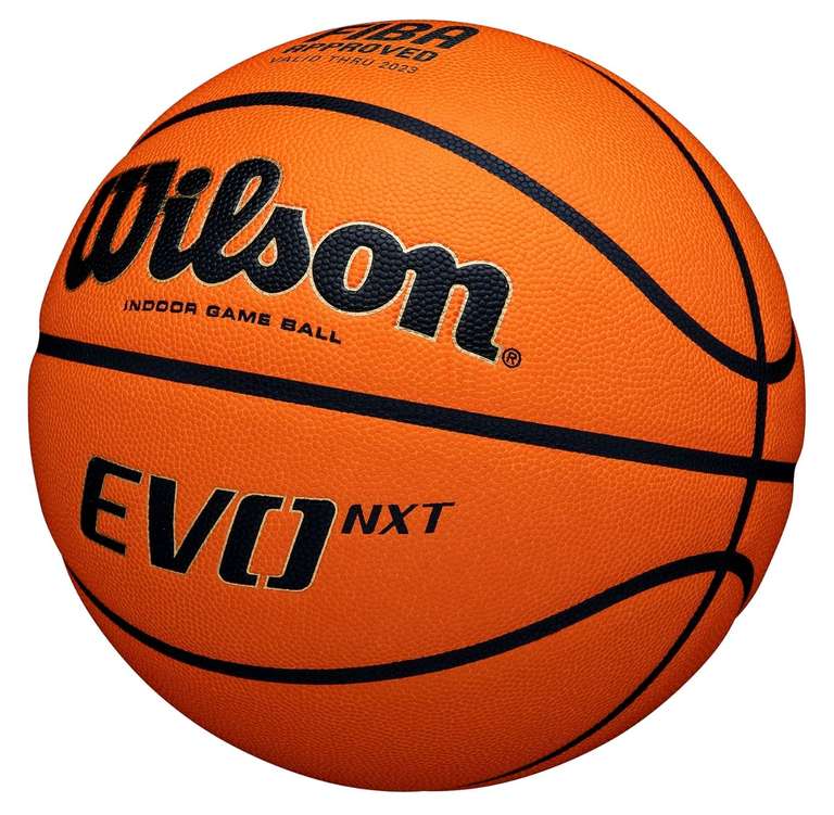 Wilson Sammeldeal, z.B. Wilson DBB EVO NXT Basketball, Größe 7 & Wilson EVO NXT FIBA Basketball Größe 6 je 47,48€
