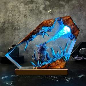 Mega coole Lampe - Diorama-Monster und das Land im Inneren der Erde