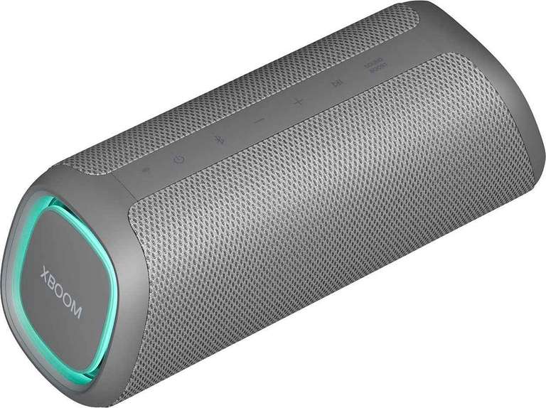 [Otto] - LG XBOOM Go DXG7, tragbarer Bluetooth-Lautsprecher (40 Watt, Google Assistant, Siri, RGB Beleuchtung), Grau