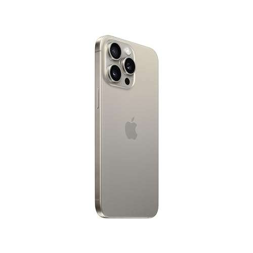 Apple iPhone 15 Pro Max 512GB Titan (Apple A17 Pro, 6.7", 2796x1290, OLED, 120Hz, HDR, 2000nits, 48MP, 5G, Dual-SIM, IP68)