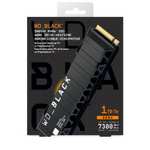 Western Digital WD_BLACK SN850X NVMe SSD 1 TB PCIe 4.0 mit Kühlkörper + 20€ Steam-Guthaben (7300/6300 MB/s, TLC, DRAM, 600TBW, 5J Garantie)