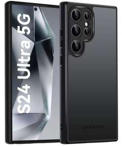 FLLAO EU - Matt Handyhülle für Samsung Galaxy S24 Ultra Hülle mit Kameraschutz, durchsichtig[Amazon Prime]