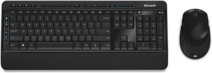 Microsoft Wireless Desktop 3050 schwarz Tastatur (Kabellose Tastatur)