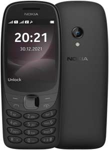 Nokia 6310 - Black Feature Phone, Dual-SIM, RAM 16 MB / Internal Memory 8 MB, microSD slot, rear camera 0,3 MP, Schwarz