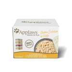 Applaws 100% Natural Wet Cat Food, Multipack Chicken Selection in Broth (Pack of 12 x 156g Tins)