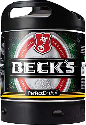 Perfect Draft Fassbier bei Amazon: u.a. Beck`s Pils 13,99€, Spaten Hell 16,99€, Beck`s Gold & Franziskaner Weissbier 14,99€, Leffe 18,99€