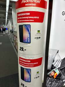 [Vodafone Netz] Mediamarkt Aachen Lokal Samsung A54 128GB 10GB monatlich 12,99 und Einmalzahlung 29 Euro + 100 RNM Bonus