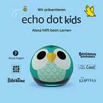Echo Dot (5. Generation, 2022) Kids, mit Kindersicherung | Eulen- oder Drachen-Design; 1 Jahr Amazon Kids+ inklusive