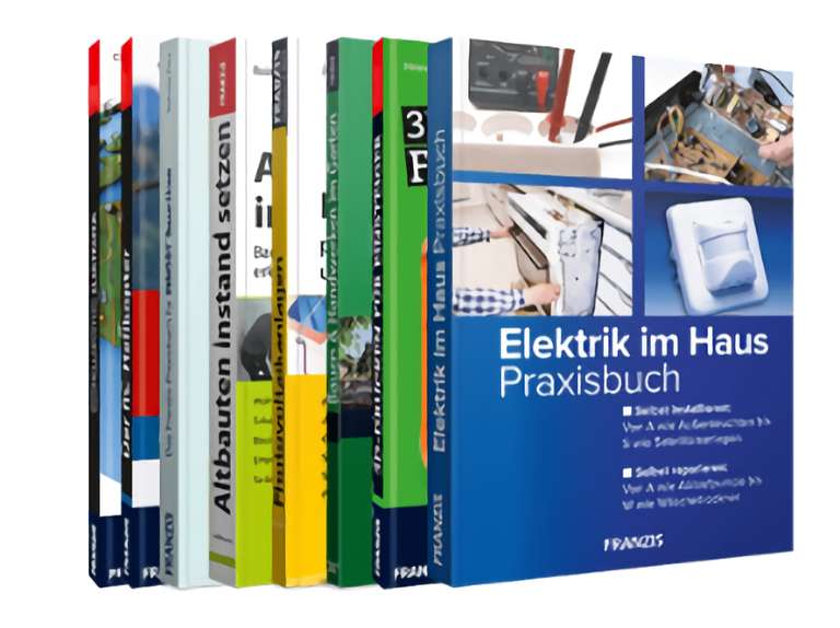 [franzis] Heimwerker-E-Book-Paket | 8 Fachbücher übers Planen, Sanieren, Renovieren und Optimieren
