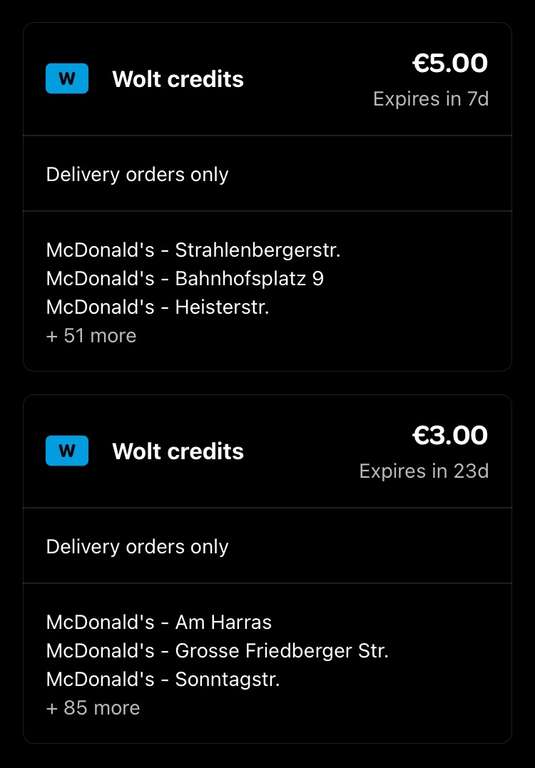 [ausgewählte Filialen] 5€ Rabatt auf 1. McDonald's Bestellung (Bestandskunden, Liefer-Bestellungen)