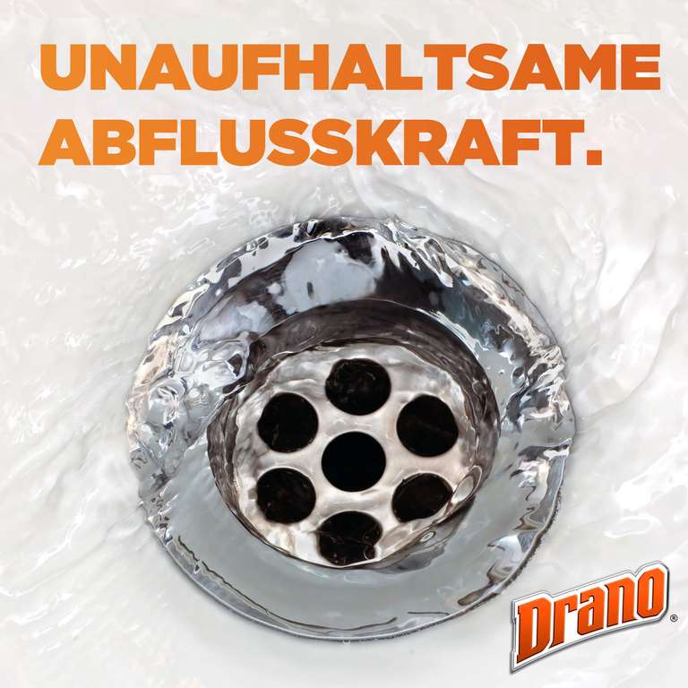 Drano Power-Granulat Rohrfrei Abflussreiniger, entfernt Rohrverstopfungen in der Küche, 10 Anwendungen (500g) (Prime Spar-Abo)