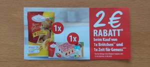2€ Rabatt für Coppenrath&Wiese "Unsere Goldstücke Brötchen" und "Zeit für Genuß"