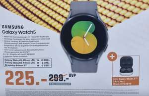 Jetzt mit Cashback 50/75 EUR! SAMSUNG Galaxy Watch5 BT 40 mm inkl. Zugabe SAMSUNG Galaxy Buds2