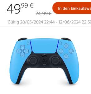 Playstation 5 DualSense Wireless Controller - Starlight Blue + Alle Farben