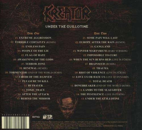 KREATOR - Under the guillotine - The Noise Records anthology - 2CD-Digi für 7,99€ (Prime)