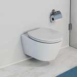 SCHÜTTE Sitz Duroplast, Toilettensitz mit Absenkautomatik, passend alle handelsüblichen WC-Becken, maximale Belastung der Klobrille 150 kg