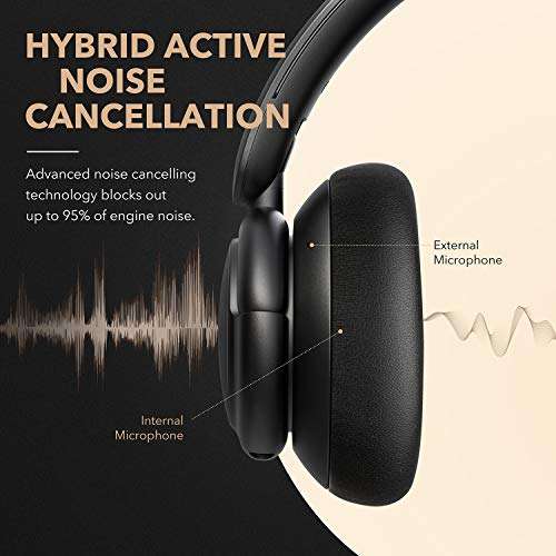 Soundcore (Anker) Life Q30 Over Ear Kopfhörer mit Hybrid Active Geräuschisolierung