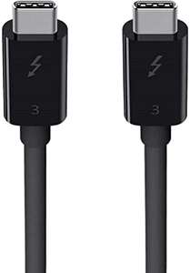 Belkin Thunderbolt 3 USB-C-Kabel (0,8 m, 40 Gbit/s, 5K, 100 W, Typ C 3.1) [Amazon Prime]
