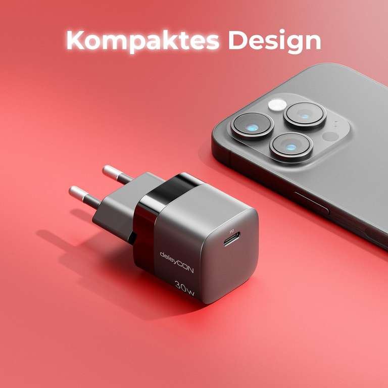 DeleyCON Prolunga USB-C 1m – 100W, 10 Gbps, USB 3.2 Gen2, PD 3.0, 4K@60Hz Per IPhone, Samsung, IPad, MacBook, PS5 E SSD