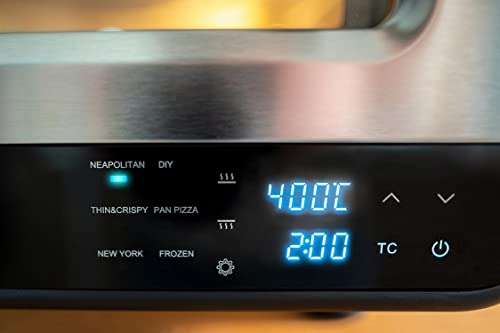 Unold Luigi 68816 - elektrischer Pizzaofen - 400°C - 1700 Watt, ca. 2 Minuten Backzeit