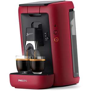 Philips CSA260 Domestic Appliances Senseo Maestro Kaffeepadmaschine mit Kaffeestärkewahl und Memo-Funktion, 1,2 Liter Wasserbehälter | rot