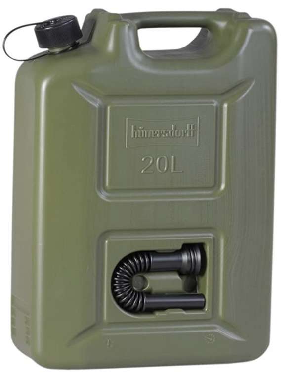 hünersdorff 802010 Kraftstoff-Kanister Profi 20L für Benzin und Diesel, UN-Zul., Made in Germany, oliv (Amazon, Versandkostenfrei mit Prime)