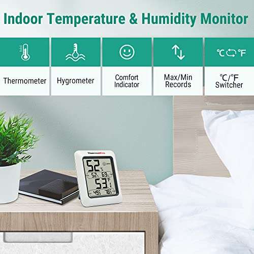 [Prime] ThermoPro TP50 - digitales Thermo-Hygrometer für Innen