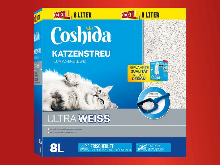[LIDL-Offline] Coshida Katzenstreu - 2 Liter gratis - 25% Gratis!