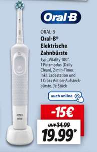 Oral-B CrossAction Elektrische Zahnbürste, für *19,99€* Statt 34,99€