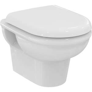 Ideal Standard Wand-WC-Paket Exacto ohne Spülrand Weiß