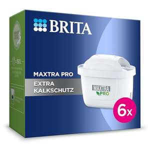 BRITA Wasserfilter-Kartusche MAXTRA PRO Extra Kalkschutz–6er Pack– Original BRITA Ersatzkartusche für Geräteschutz und Reduzierung von Kalk