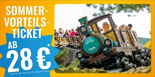 Heide Park Tagesticket (datiert) ab 28 € statt 37 € p.P. (mindestens 3 Tickets kaufen!)