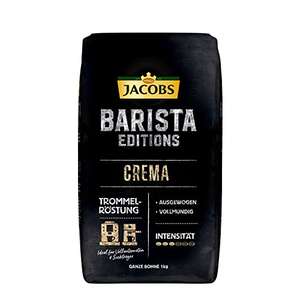 Jacobs Kaffeebohnen Barista Editions, Café Crema oder Espresso, 1kg [PRIME/Sparabo; für 7,99€ bei 5 Abos]