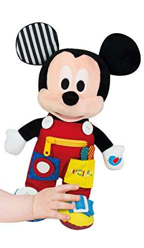 [Prime]Clementoni 17224 Fähigkeiten, Disney Baby Plüsch-Mickey, Mehrfarben