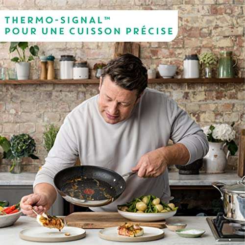 Tefal Jamie Oliver Cook´s Direct On 2-teiliges Bratpfannen-Set E304S2 | 24, 28 cm (Prime)