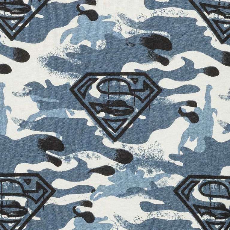 Superman DC Comics Herren Camouflage-T-Shirt ER3531-blue für 4,44€ + 3,95€ VSK (100% Baumwolle, Größen S bis L)
