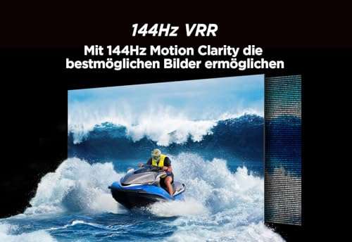 TCL 75T8A 75-Zoll-Fernseher, QLED TV, HDR 1000 nits, Full Array Local Dimming, IMAX Enhanced, 144Hz VRR